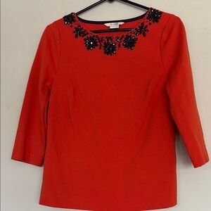 Boden size 6 Embellished orange  Women's Top